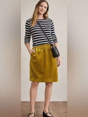 J.Crew Gold Crushed Velvet Mini Skirt S 24” Boho Luxe Holiday Chic